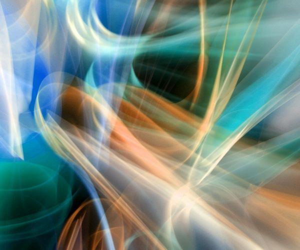Abstract flowing lines representing physical harmony